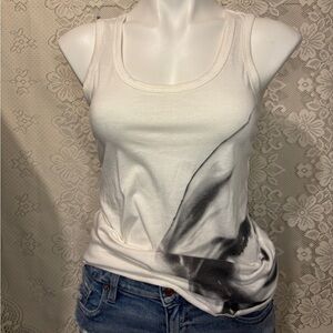 Paris Hilton graphic tank top with rhinestones